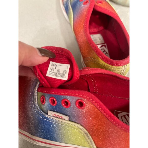 Vans Rainbow Glitter sz 2.5 Kids - Picture 5 of 6